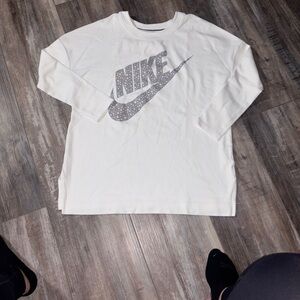 Nike Women's Rally Metallic Fleece Crewneck